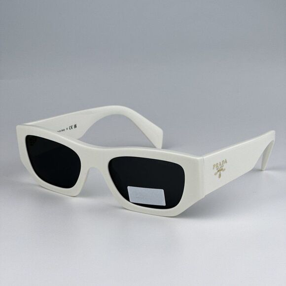 NEW Prada PRA01S 17K08Z White Grey Unisex Sunglasses PR A01S - Picture 1 of 11